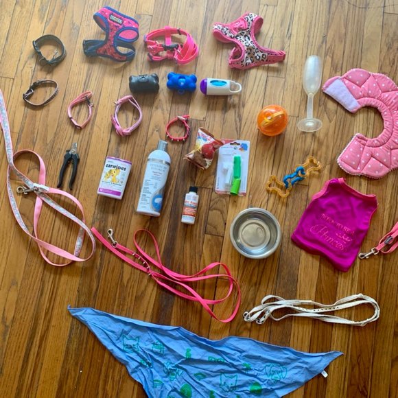 Dog collars harness leash toys etc